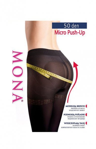 Mona Micro Push-Up 50 den plus rajstopy